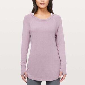 Lululemon Hello Aloe Pullover- Rayon Silk Blend Crew Neck Sweater- Size 6